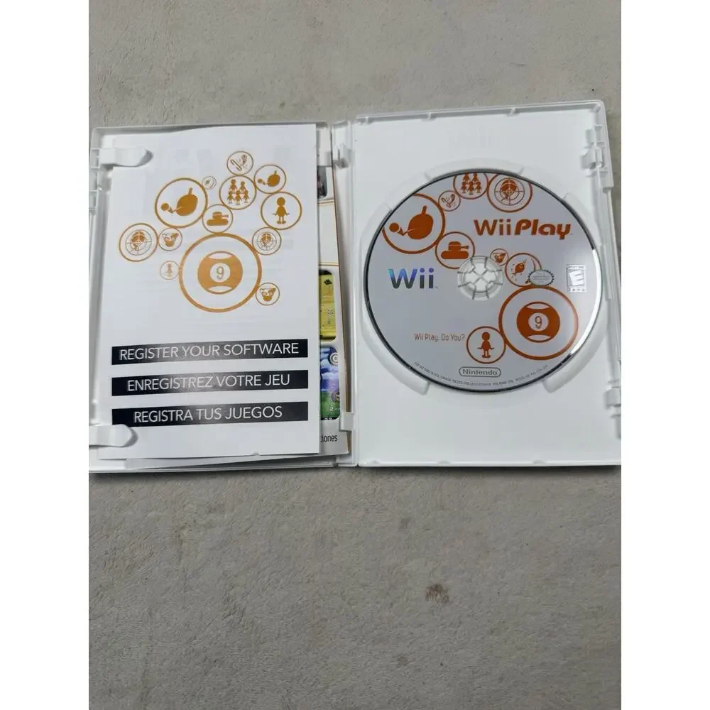 Wii Play Nintendo Wii 2007 Nintendo Mini Games Sports Pool Shooting Complete